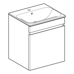 Geberit Renova Plan Set Möbelwaschtisch 55cm, Unterschr., 1 Schubl./1 Innenschubl., ... GEBERIT-501914001 4025410905345 (Abb. 1)