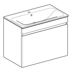 Geberit Renova Plan Set Möbelwaschtisch 80cm, Unterschr., 1 Schubl./1 Innenschubl., ... GEBERIT-501916JK1 4025410905901 (Abb. 1)