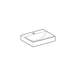 Geberit ONE Waschtisch Abgang vertikal, Breite 50cm, Tiefe 41cm, Hahnloch mittig, oh... GEBERIT-505020016 4025410953674 (Abb. 1)