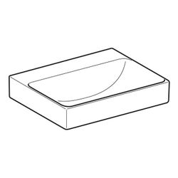 Geberit ONE Aufsatzwaschtisch rechteckig, Abgang vertikal, B 50cm, Tiefe 40cm, ohne ... GEBERIT-505031016 4025410953766 (Abb. 1)