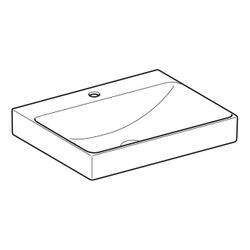 Geberit ONE Waschtisch Abgang vertikal, Breite 60cm, Tiefe 48cm, Hahnloch mittig, oh... GEBERIT-505020011 4025410953629 (Abb. 1)