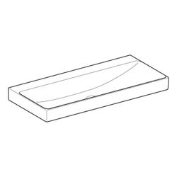 Geberit ONE Waschtisch Abgang vertikal, Breite 105cm, Tiefe 48cm, ohne Hahnloch, ohn... GEBERIT-505021014 4025410953711 (Abb. 1)