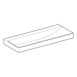 Geberit ONE Waschtisch Abgang vertikal, Breite 120cm, Tiefe 48cm, ohne Hahnloch, ohn... GEBERIT-505021015 4025410953728 (Abb. 1)