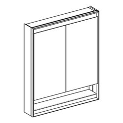 Geberit ONE Spiegelschrank mit Nische und ComfortLight, 2 Türen, AP-Montage, H 90cm ... GEBERIT-505832001 4025410935519 (Abb. 1)