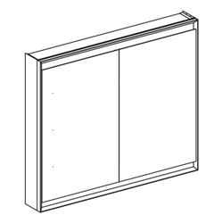 Geberit ONE Spiegelschrank mit ComfortLight, 2 Türen, AP-Montage, Höhe 90cm B 105cm,... GEBERIT-505814001 4025410935199 (Abb. 1)