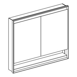 Geberit ONE Spiegelschrank mit Nische und ComfortLight, 2 Türen, UP-Montage, H 90cm ... GEBERIT-505824001 4025410935397 (Abb. 1)