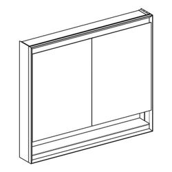 Geberit ONE Spiegelschrank mit Nische und ComfortLight, 2 Türen, AP-Montage, H 90cm ... GEBERIT-505834002 4025410935601 (Abb. 1)