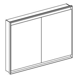 Geberit ONE Spiegelschrank mit ComfortLight, 2 Türen, UP-Montage, Höhe 90cm B 120cm,... GEBERIT-505805002 4025410935045 (Abb. 1)