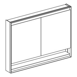 Geberit ONE Spiegelschrank mit Nische und ComfortLight, 2 Türen, AP-Montage, H 90cm ... GEBERIT-505835002 4025410935649 (Abb. 1)