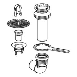 Geberit Ablaufset für Narva Urinal gespülter Betrieb... GEBERIT-244968001 4025410536556 (Abb. 1)