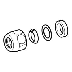 Geberit Konus-Quetschverschraubung R 3/8", Hochglanz verchromt... GEBERIT-294833211 4025416057055 (Abb. 1)
