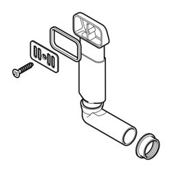 Geberit Überlauf Abgang horizontal, für Spülbeckenanschluss... GEBERIT-240218001 4025416041542 (Abb. 1)