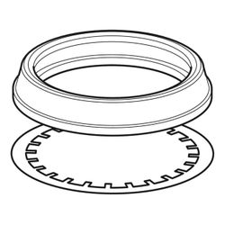 Geberit Set Krallenband mit Dichtung, für Geberit Silent db20 Stütz-und Dehnmuffe Au... GEBERIT-240604001 4025416862352 (Abb. 1)