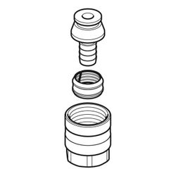 Geberit Anschlussverschraubung für Eurokonus Außendurchmesser 20mm... GEBERIT-240609001 4025416172116 (Abb. 1)