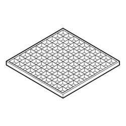 Geberit Gitterrost für Ergänzungsset, begehbar... GEBERIT-240242001 4025416042396 (Abb. 1)