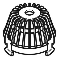 Geberit Laubfang für Geberit Pluvia Dachwassereinlauf Außendurchmesser 56mm... GEBERIT-359510001 4025416019312 (Abb. 1)