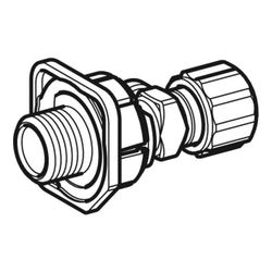 Geberit Wasseranschluss mit integriertem Eckventil... GEBERIT-240269001 4025416865780 (Abb. 1)