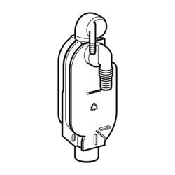 Geberit Unterputz-Geruchsverschluss für zwei Geräte, mit Wandeinbaukasten Außendurch... GEBERIT-240126001 4025416037705 (Abb. 1)