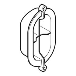 Geberit Deckel für Reinigungsstücke mit ovaler Öffnung Außendurchmesser 110-160mm, D... GEBERIT-853390271 4025416048152 (Abb. 1)