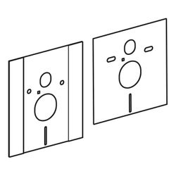 Geberit Schallschutzset für Abdeckschild, höhenverstellbar... GEBERIT-241524001 4025416724025 (Abb. 1)