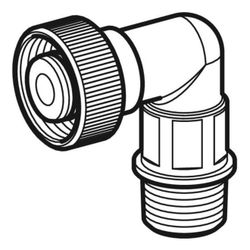 Geberit Anschlussnippel gebogen, für Urinalsteuerung... GEBERIT-242131001 4025416797562 (Abb. 1)