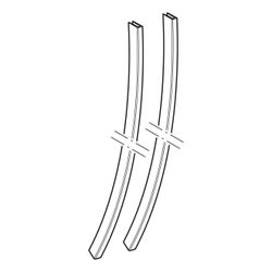 Geberit Set Antirutschstreifen für Geberit AquaClean 8000/8000plus, Alpinweiß, 2 Stü... GEBERIT-250037111 4025416660378 (Abb. 1)