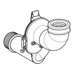 Geberit Urinalgeruchsverschluss mit Sensor, Abgang vertikal... GEBERIT-242151001 4025416716068 (Abb. 1)
