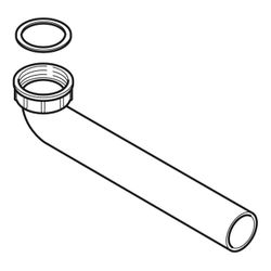 Geberit Anschlussbogen G 1 1/2" Außendurchmesser 40mm, Alpinweiß, 242094111... GEBERIT-242094111 4025416862017 (Abb. 1)