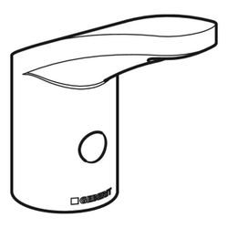 Geberit Armaturenkörper mit Öffnung, für Typ 185 Waschtischarmatur, Hochglanz verchr... GEBERIT-242243001 4025416720058 (Abb. 1)