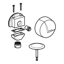 Geberit Fertigbauset für Badewannenablauf, Chrom glänzend, 242361211... GEBERIT-242361211 4025416068525 (Abb. 1)