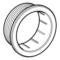 Geberit Rosette für Handdrücker, für WC-Steuerung mit pneumatischer Spülauslösung, 2... GEBERIT-242548001 4025416118695 (Abb. 1)