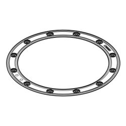 Geberit Set Flachdichtung zu Geberit Pluvia Dachwassereinlauf 25l/s... GEBERIT-242612001 4025416157267 (Abb. 1)