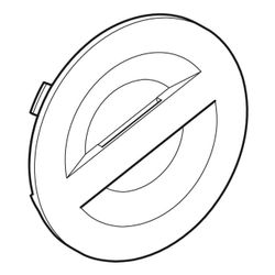 Geberit Abdeckung für Batteriefach, Fernbedienung, für Geberit AquaClean... GEBERIT-244954111 4025410523778 (Abb. 1)
