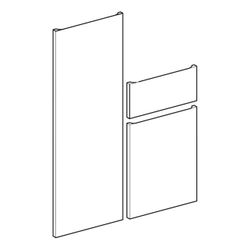 Geberit Renova Plan Set Schubladenfront, 2 Türen, für Hochschrank, ab Baujahr 2021, ... GEBERIT-245061JK1 4025410575524 (Abb. 1)