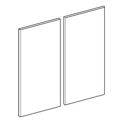 Geberit Set Türen für Unterschrank für Waschtisch, Breite 65cm, Hellgrau/lackiert ho... GEBERIT-245109421 4025410572240 (Abb. 1)