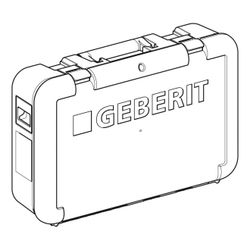 Geberit Koffer für Presszylinder mit Zwischenbacke Typ 4 ABS... GEBERIT-691160001 4025410937940 (Abb. 1)