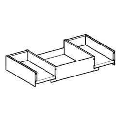 Geberit iCon obere Schublade für Unterschrank für Waschtisch, verkürzte Ausladung, B... GEBERIT-245270001 4025410582263 (Abb. 1)