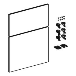Geberit iCon Set Schubladenfronten für niedrigen Seitenschrank, 2 Schubladen, Breite... GEBERIT-245284001 4025410582409 (Abb. 1)