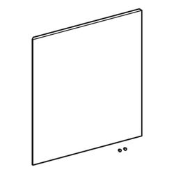 Geberit Acanto Tür für quadratischen Hochschrank mit 1 Tür, Breite 45cm, Lava/Glas... GEBERIT-246093001 4064746023545 (Abb. 1)