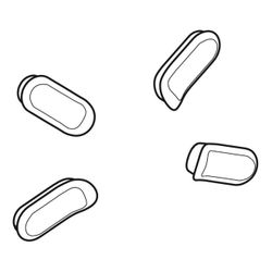 Geberit Puffer Set für WC-Sitz, 244837001... GEBERIT-244837001 4025410944979 (Abb. 1)