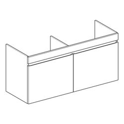 Geberit Renova Plan Unterschrank für Doppelmöbelwaschtisch 2 Schubladen, 2 Innensch.... GEBERIT-501939001 4025410524904 (Abb. 1)