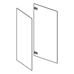 Geberit Set Türen lang, für Geberit ONE Spiegelschrank, ab Baujahr 2021, Nennbreite ... GEBERIT-244892001 4025410934734 (Abb. 1)
