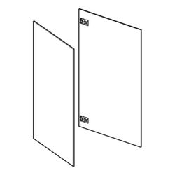 Geberit Set Türen kurz, für Geberit ONE Spiegelschrank, ab Baujahr 2021, Nennbreite ... GEBERIT-244898001 4025410934796 (Abb. 1)