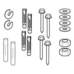 Geberit Befestigungsmaterial für Geberit AquaClean Mera Classic WC-Komplettanlage St... GEBERIT-244114001 4025416141631 (Abb. 1)