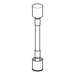 Geberit Panzerschlauch für Geberit AquaClean Mera Classic WC-Komplettanlage Stand-WC... GEBERIT-244117001 4025416140641 (Abb. 1)