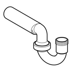 Geberit Rohrbogengeruchsverschluss Außendurchmesser 50mm, Alpinweiß... GEBERIT-242100111 4025416861409 (Abb. 1)
