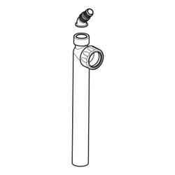 Geberit Anschlussbogen mit Schlauchanschluss Außendurchmesser 40mm d1 19/23mm, Alpin... GEBERIT-242101111 4025416861423 (Abb. 1)