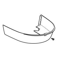 Geberit Designabdeckung unten für Geberit AquaClean Mera, Hochglanz verchromt... GEBERIT-243201211 4025416429005 (Abb. 1)