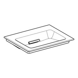 Geberit ONE Möbelwaschtisch Abgang horizontal, B 60cm T 48cm ohne Hahnloch, ohne Übe... GEBERIT-505001001 4025410593528 (Abb. 1)