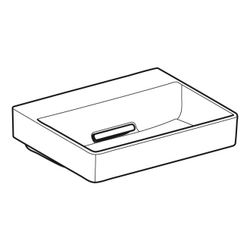 Geberit ONE Waschtisch Abgang horizontal, B 50cm, Tiefe 41cm, ohne Hahnloch, ohne Üb... GEBERIT-505018001 4025410593764 (Abb. 1)
